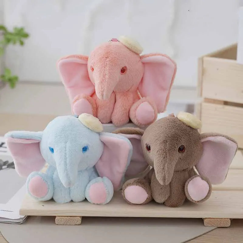 Creative Stuffed Animal Doll Pendant Gifts Cartoon Cute Kawaii Plush Elephant Keychain