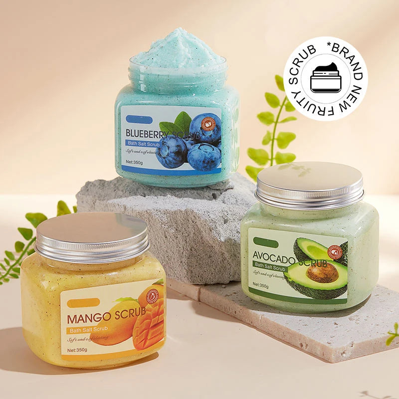 OEM Supply Scrub Whitening Cream Shea Butter Vitamin C Fragrant Herb Ingredients Vegan Pomegranate Body Scrub