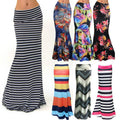 3XL Spring Summer Elastic High-waist Long Pencil Skirt for Women 2025 Printed Pencil Maxi Skirt Faldas Largas Mujer Para Fiesta