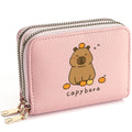 Personalized Wallet Ladies' Credit Card Wallet Cute PU Leather Zipper Coin Purse and Credit Card Bag
