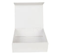RTS Printed Cardboard Rigid White Paper Box with Foldable Magnetic Closure Embossed Gift Packaging Box