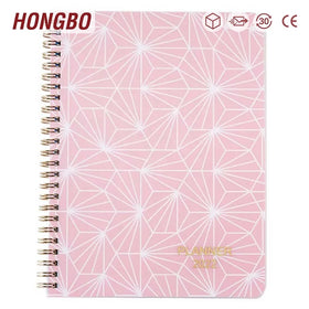 2022 2023 Spiral Wire-O Bound 365 Daily Weekly Planner Agenda Notebook with 12 Monthly Tabs & Big Back Paper Pocket