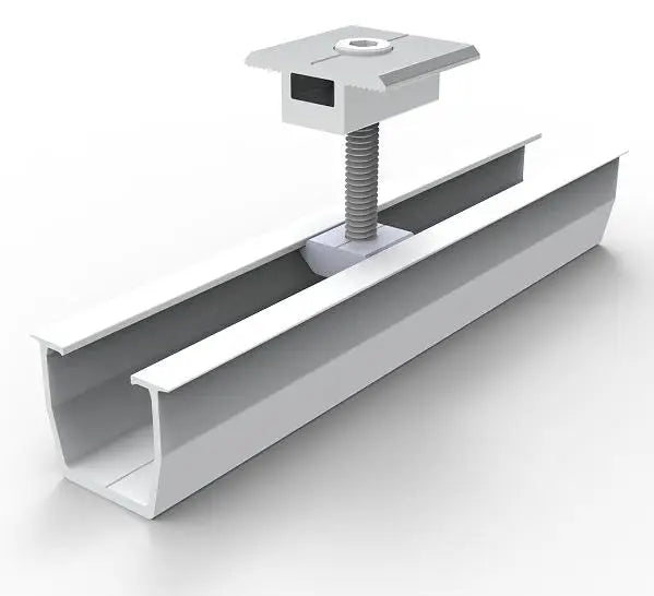 Solar Panel Aluminum Mounting Rail Solar Mini Rail U Shaped Rail for Solar Racking System