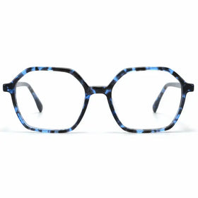 Irregular Shape Acetate Custom Pattern Optical Eyeglasses Frame Anti Blue Light Prescription Glasses for Unisex All Face Shapes