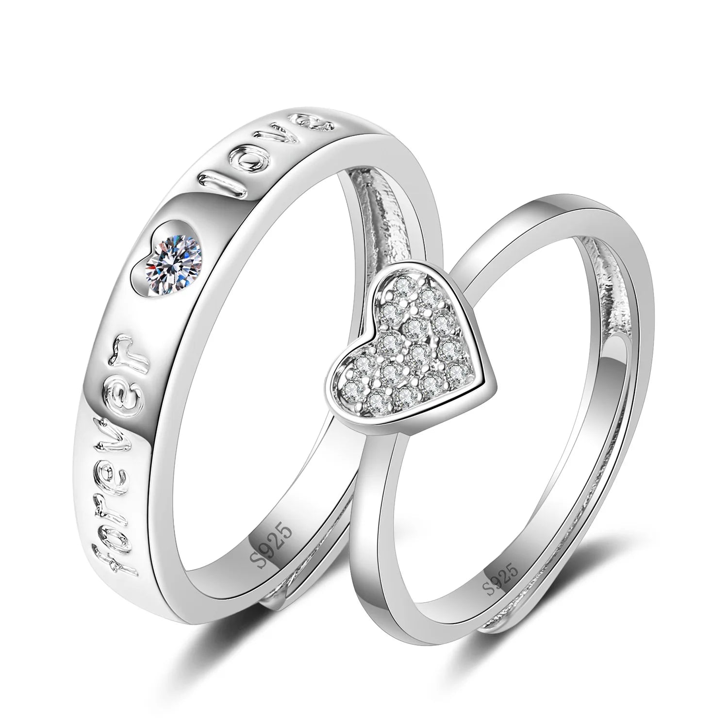2025 Latest Lovers Lovers Ring love Witness Boyfriend and Girlfriend Wedding Anniversary Gift Students love Adjustable Ring