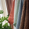 QDTEX  Cotton Waffle Weave Tea/Hand Towel Soft Vintage Pattern Wholesale Customized Size/Color