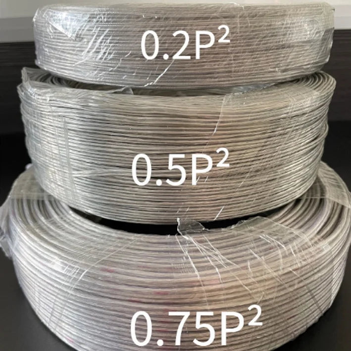 Transparent Wire Audio LED Lighting Electronic Toy Car Battery Power PVC Insulated Electric 2 Core Copper Wire Transparent Cable