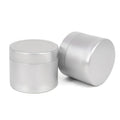 Empty Aluminum Tea Light Candle Tins Silver Round Wax Containers for Candle Making Cosmetic Cream Jars Bulk Storage Packaging