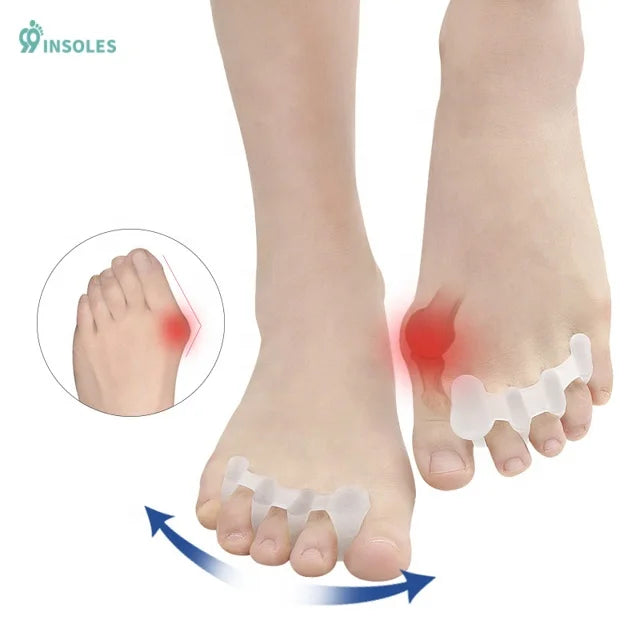 99insoles Wholesale Silicone 1 Pair Toe Separators for Functional Fitness Athlete Toe Separator Tailors Bunion