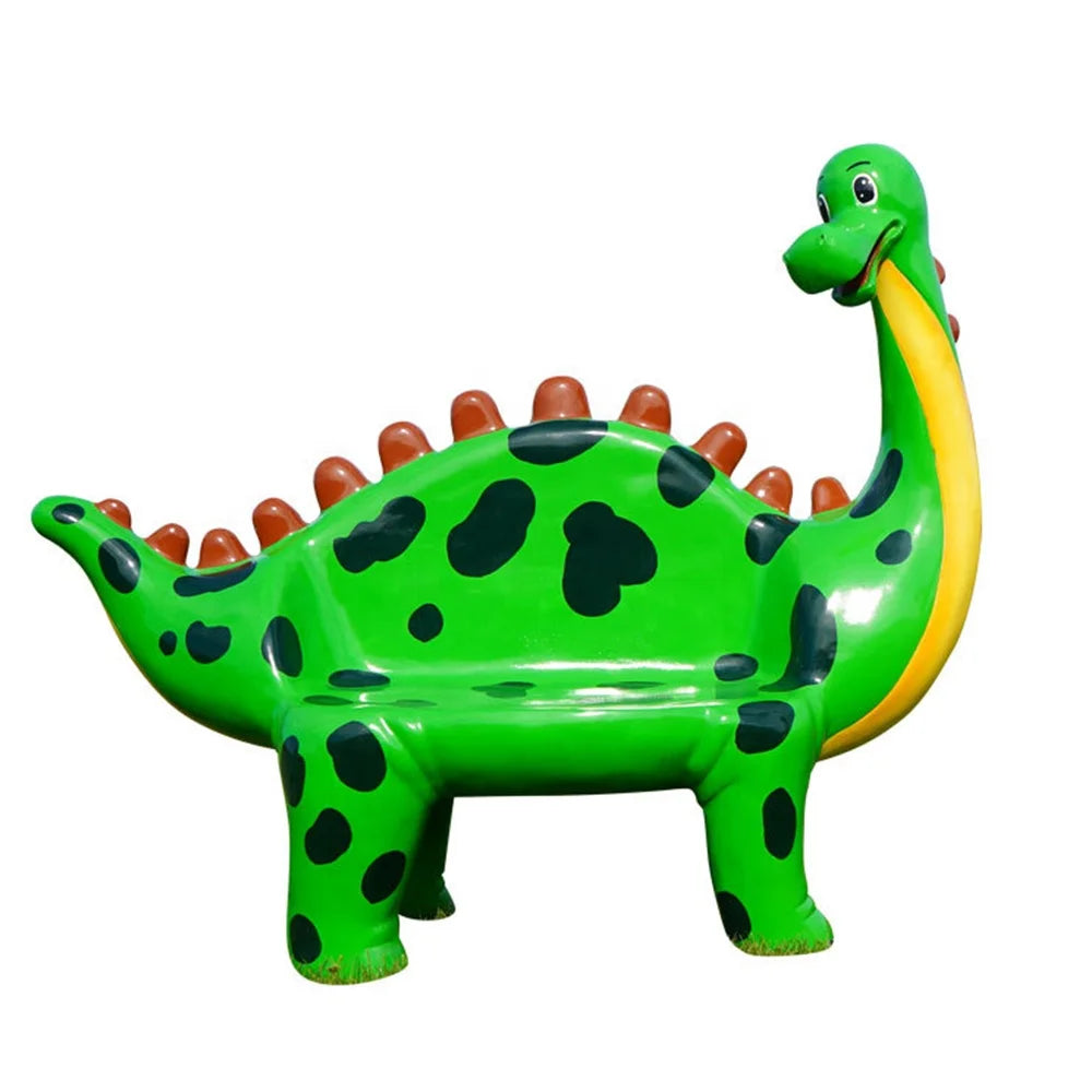 Outdoor Large Shopping Mall Decoration Creative Dinosaur Bench Cartoon Animal Seat for Children's Park Prop