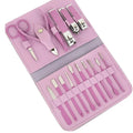 Custom Logo Manicure Pedicure Set Professional Toenails Cuticle Cutter Fingernails Grooming Kit Nail Clippers Set 16 in 1&5 in 1