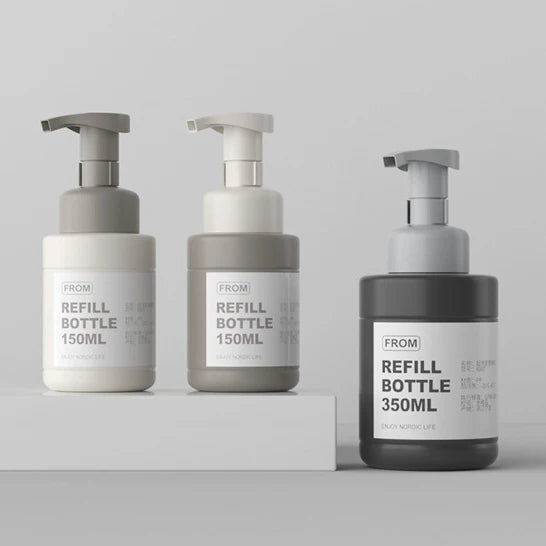 Foam Bottle 200ml PE Cosmetic Liquid Soap Dispenser with Foam Pump Bottle Face Cream Packaging Sealing Type Spray MegaBDM