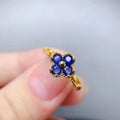 Wholesale Custom Classic Silver Wedding Ring Natural Sapphire Star Personalized for Couples Best Price for Lovers