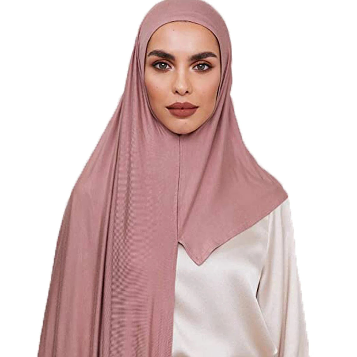 Premium Stretchy Instant Jersey Hijab One Loop Jersey Scarf Hijabs Shawls Easy to Wear Muslim Ladies Jersey Shawl Tudung