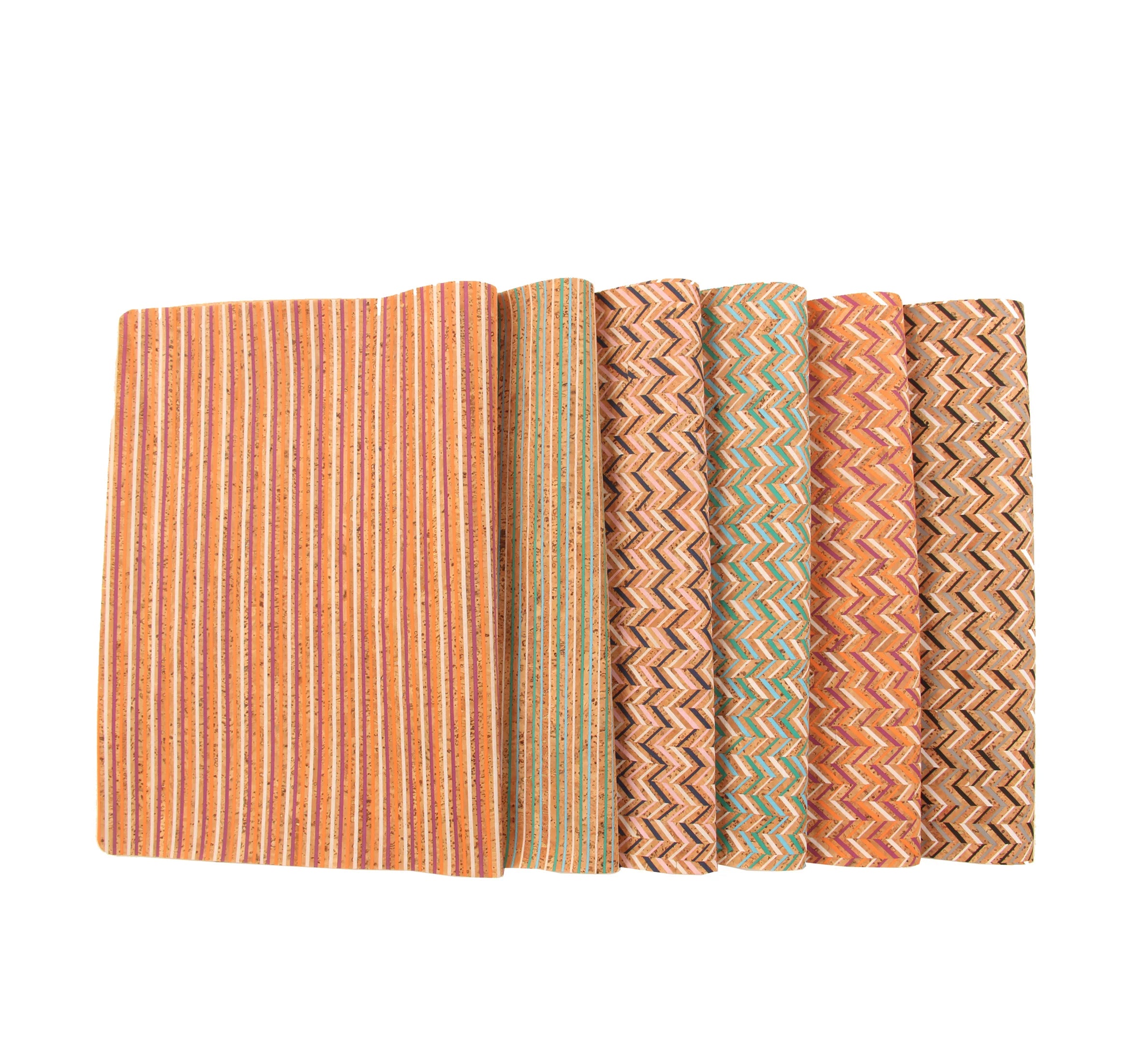 INFOCORK 45x30cm Thread Strip Cork Fabric PU Synthetic Leather Sheet - FSC-Certified for Toy Car Seats & Premium Packaging