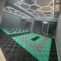 CE ISO Removable Click Interlocking Waterproof Anti-slip Garage Floor Tiles PP for Warehouse Showroom Car Detailing Shop