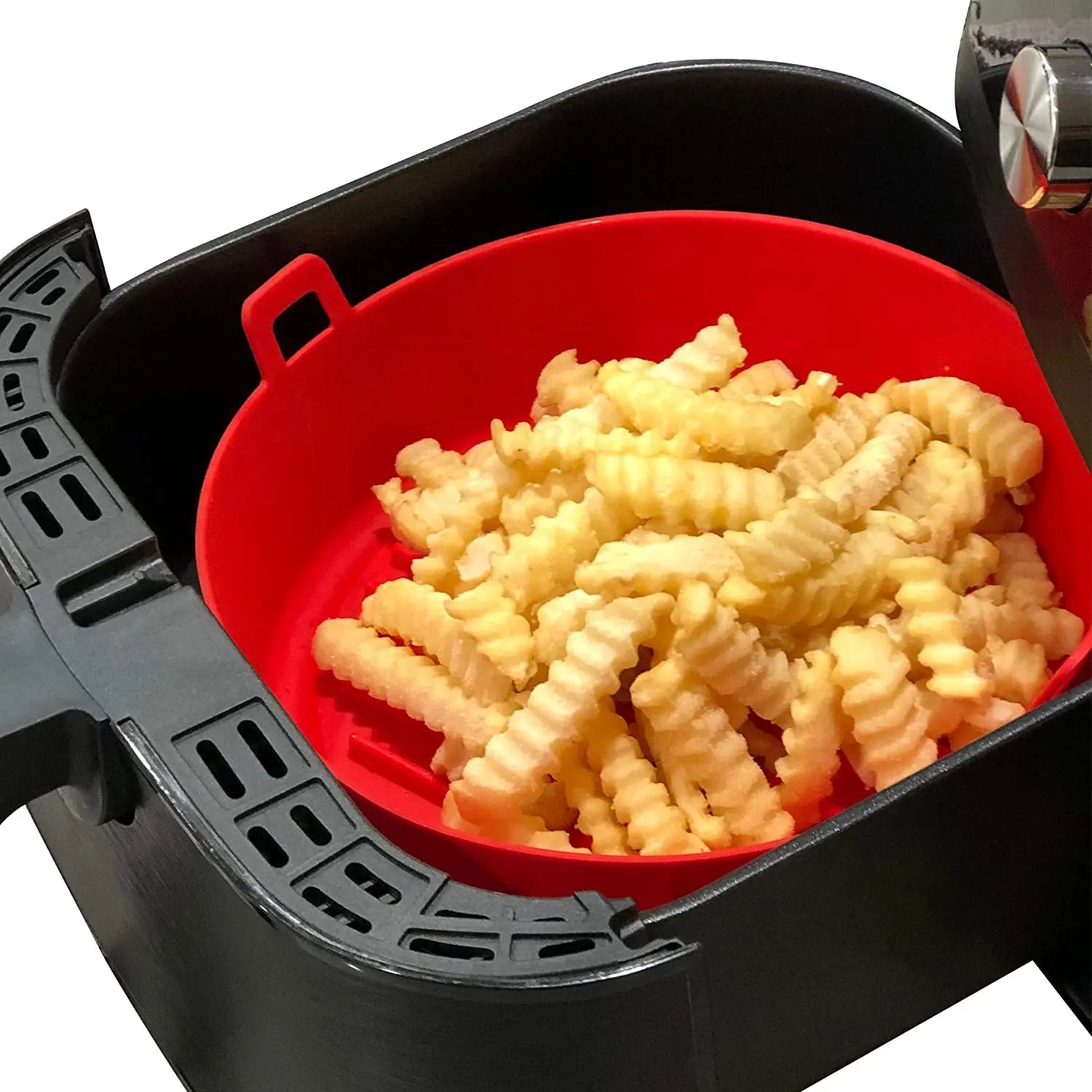 Reusable Heat Resistant Air Fryer Liner Silicone Basket Round Pot for Baking