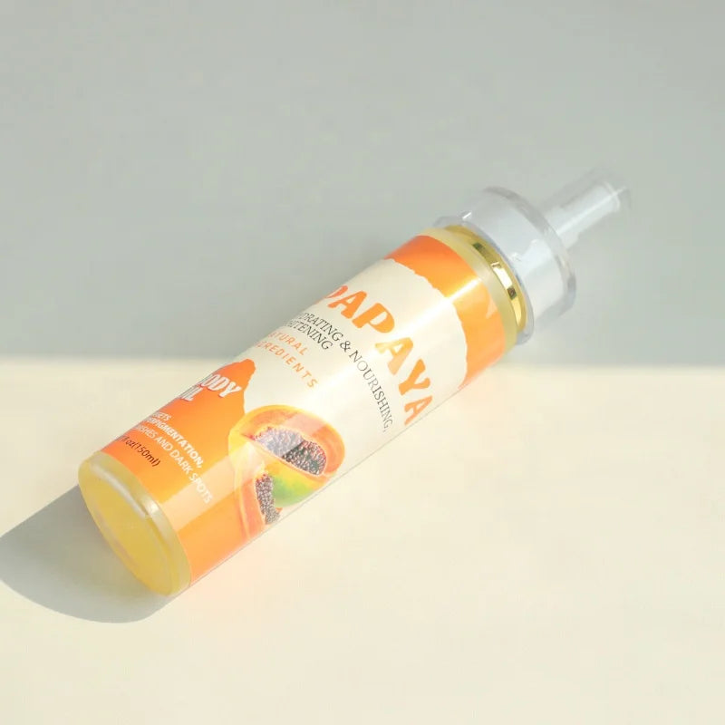 Papaya Whitening Firming Toning Body Oil 150 ml Moisturizing Body for Reshaping for a Smooth Skin Massage Oil Body Care