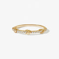 LOZRUNVE 925 Sterling Silver Pave Love Knot Stackable Ring for Women Jewelry Set
