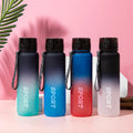 Mikenda Wholesale Strap Gym Motivational Sports Water Bottle 1 Liter Plastic Water Bottle Cute Plastic Water Bottle