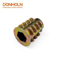 CN3425 Furniture Cabinet Screw M6*15mm Zinc Alloy Pre-inserted Nut Inserts Bolt Fastener