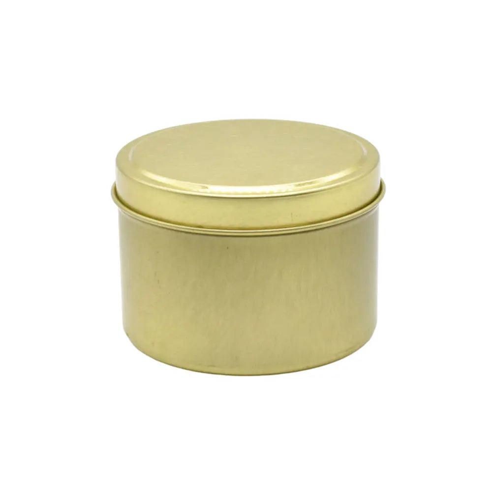 Metal Tin Cans Round Empty Containers for Candles Art Crafts Storage in Kitchen Office Use  6 Oz Candle Tins With Lids
