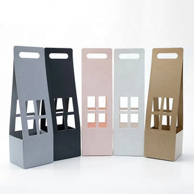 Waterproof Hollow-out Kraft Paper Box Festival Bouquet Box DIY Flower Packaging