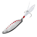 CHILENT 1Pcs Baits Leech Zinc Alloy 5g 10g 15g 20g 25g Gold Silver Hard Baits Spoon Baits Treble Hook Tackle Lure Fishing Lure