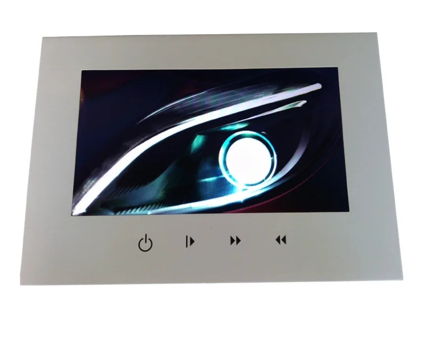 Factory Wholesale 5 Inch White Blank LCD Invitation Card Screen White Video Brochure for Gift Card Greeting