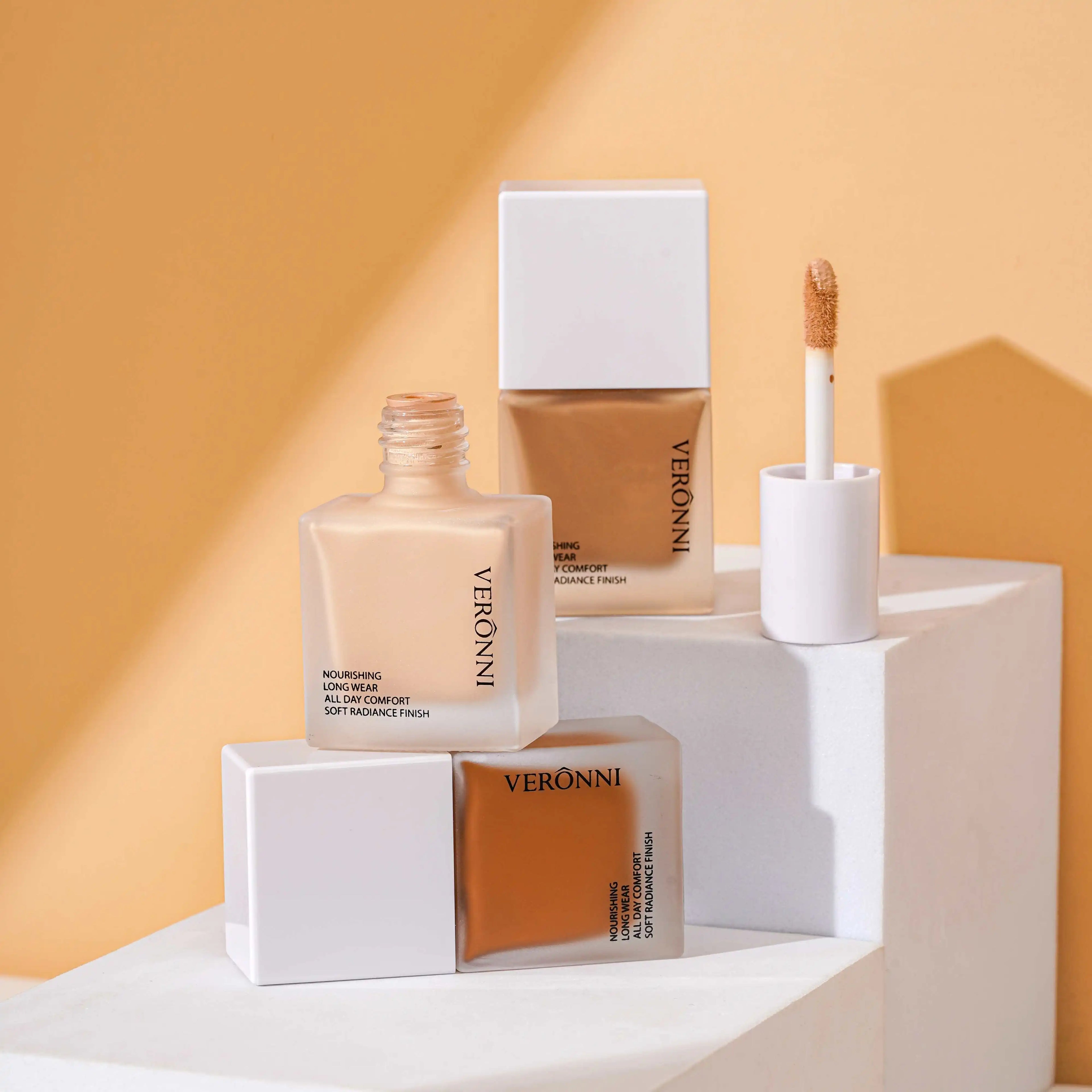 VERONNI 6-Color Liquid Foundation Concealer Makeup Face Foundation