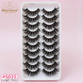 Abestyou Custom Logo Handmade Natural Long Extra Dramatic Long Thick for Plant Fiber Eyelashes Super Full Strip Eyelashes