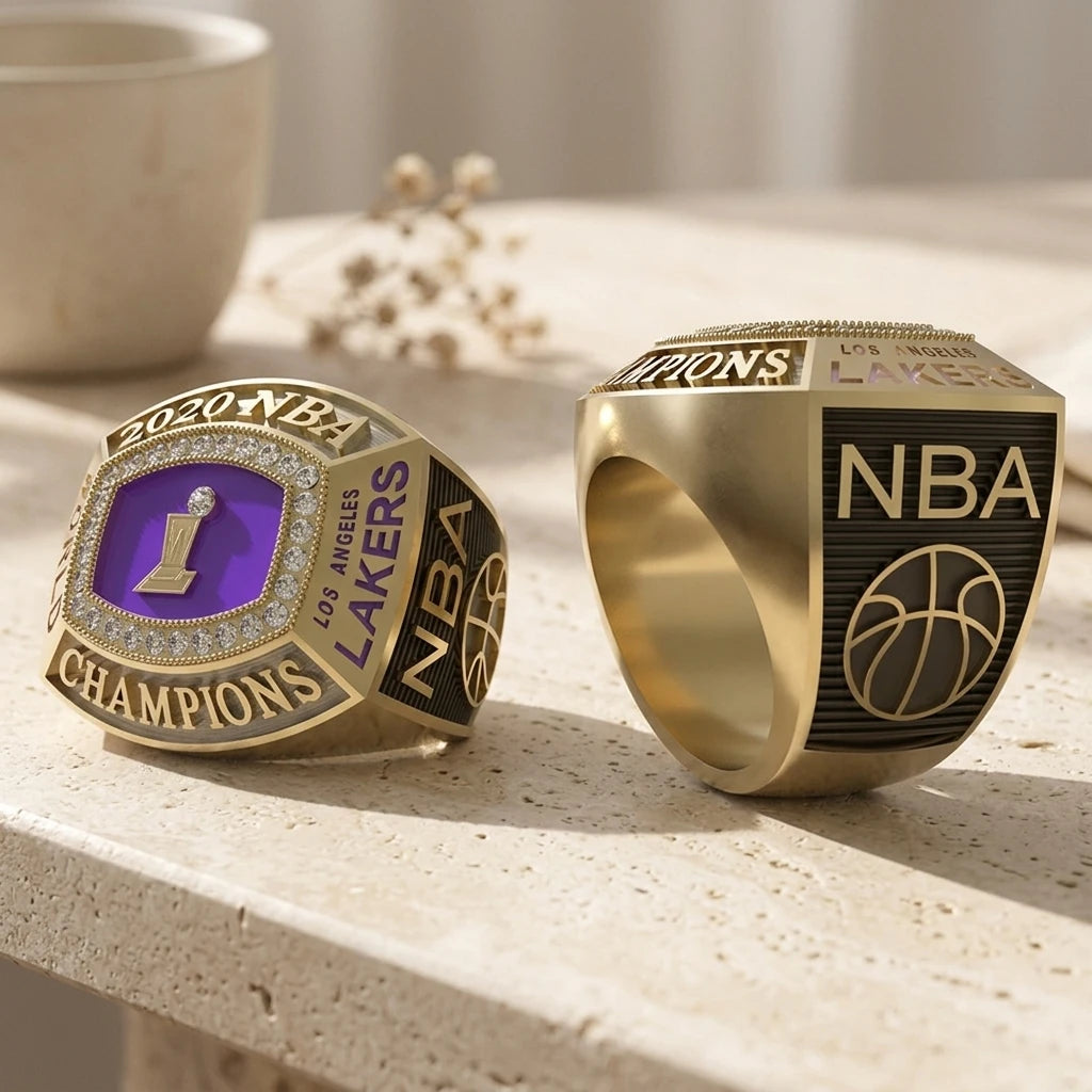 Factory Custom Hot Sale Men's Accessory n B a 2020 Los Angeles Lakers Championship Ring
