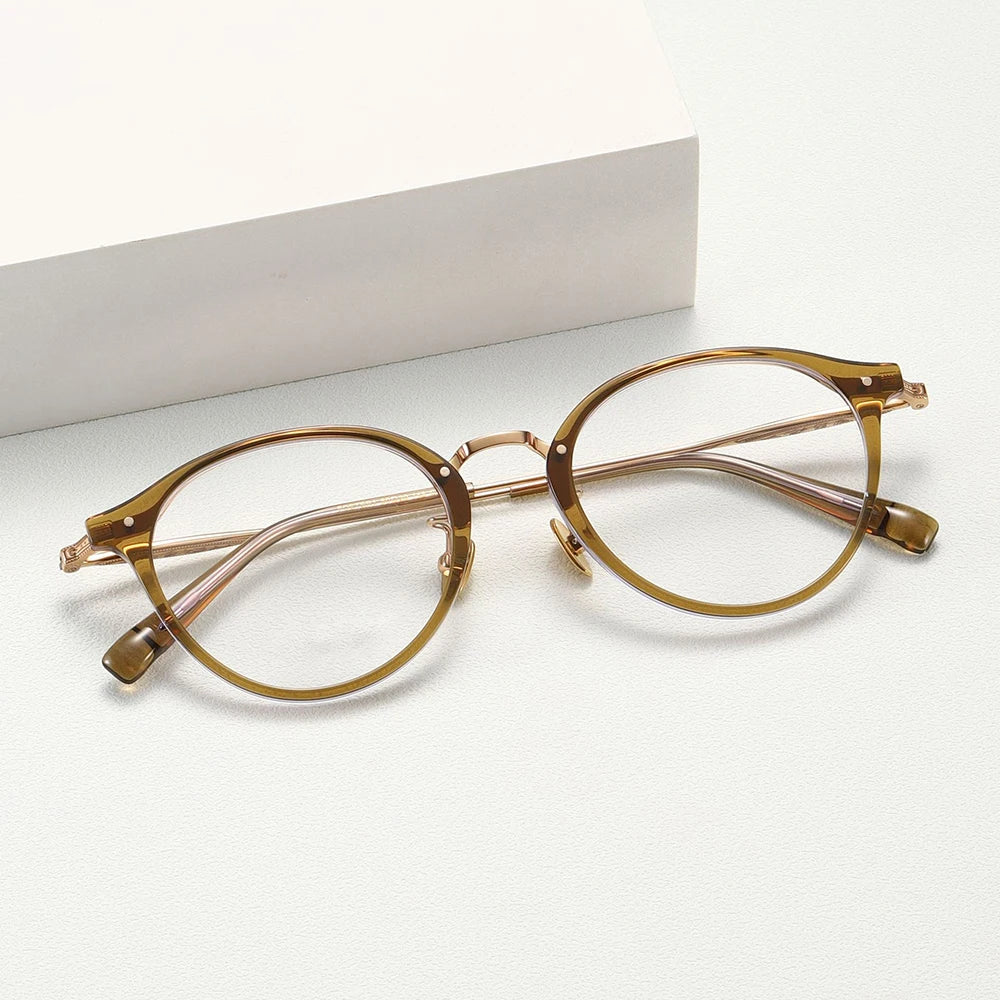 2023 New Designer Eyeglasses Titanium Frame Luxury Anti Blue Light Optical Frames Acetate Eyewear