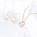 Custom Mustard Seed Jewelry Earrings and Necklace Set Stainless Steel Jewelry Sets for Woman