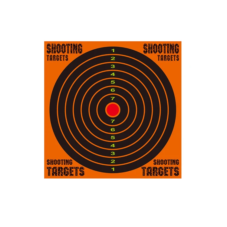 Custom 10 PCS 6 Inch Splatter Shooting Target Stickers Practice Target Paper Training Paper Targets