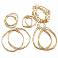 5pcs/Bag Stainless Steel Jewelry Accessories Heart Geometric Accessories Jewelry Earrings Charms for Jewelry Making Wholesale