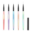 Nail Liner Brush Aurora Handle Nail Art Pen Brush Drawing Lines Stripe Painting Flower Pen Nail Art Manicure Tools