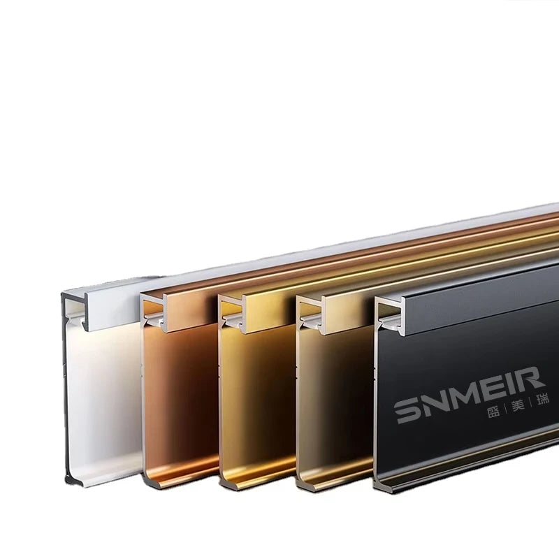 Free Sample Led Lighting Aluminum Baseboard Decorative Skirting Baseboard Aluminum Led Strip Skirting