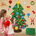 2024 DIY Xmas Sports & Entertainment Set Felt Christmas Tree & Ornaments for Kids