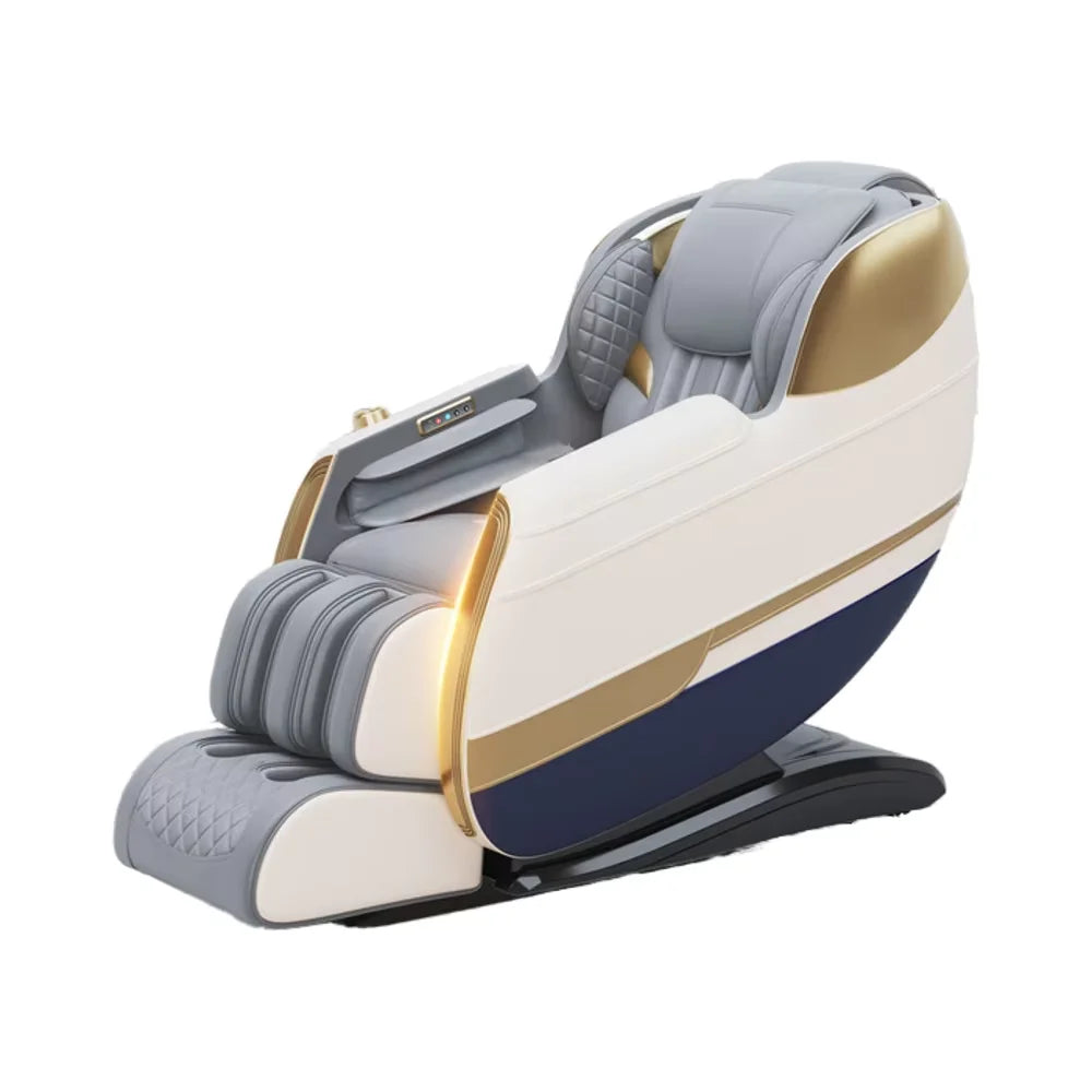 2026 Luxury 4D Massage Chair Full Body Zero Gravity SL-Track Shiatsu Rolling Recliner Foot Head Legs PU Leather Musical Function