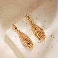 French INS Style Minimalist Droplet Design Earrings Personalized Retro Trend S925 Silver Needle Earrings Fashion Jewelry