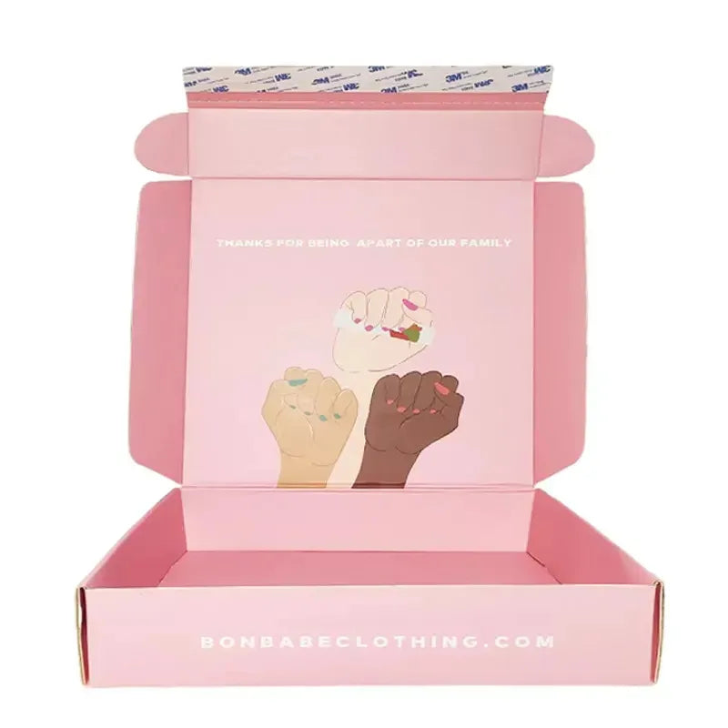 Corrugated Packaging Mailers Easy Folding Manufacture Custom Color Mailer Kraft Biodegradable Paper Box With Logo