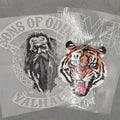Custom Vinyl Label Heat Transfer Paper Iron on Screen Print Transfer Plastisol Transfer Sticker