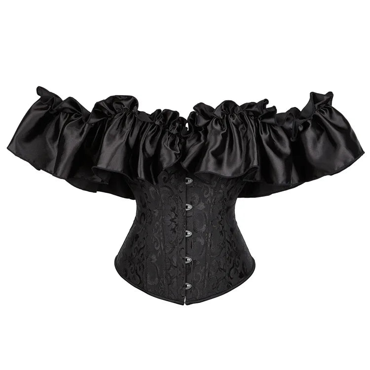 Jacquard with Satin Lace Court Shape Wear for Woman
