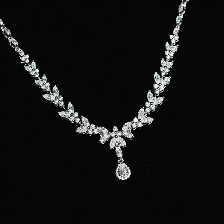 Goldleaf Fine Jewelry Necklace S925 Silver Gold Plated VVS Moissanite Diamond Link Chain Women's Wedding and Party Gift Necklace