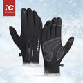 Kyncilor Touchscreen Fleece Winter Motorbike Gloves Waterproof Cycling Motorcycle for Men Women