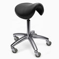 Aluminum salon stool with sddle style Cheap beauty stool for barber Hairdressing barber chair ready to ship