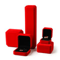 10 Colors Red Flannel Jewelry Boxes for Ornaments Ring Necklace Bracelet Pendant Earrings Bangles Velvet Packaging