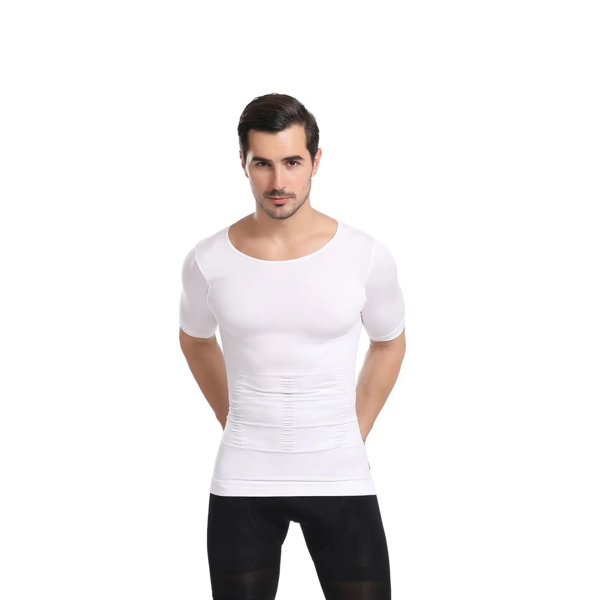 Wholesale Men's Tank Tops Body Shaper Slimming Shirt Elastic Bodybuilding Undershirt Gym Tank Tops Vest