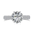 Wholesale Simple Minimalism Engagement Fine Wedding Jewelry Adjustable 925 Silver American Swiss Mood Ring for Women